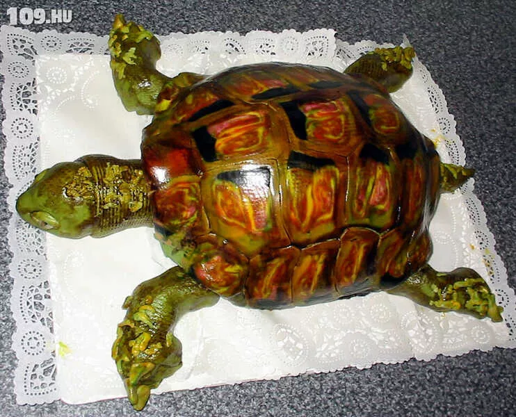 Egyedi születésnapi torta Teknős