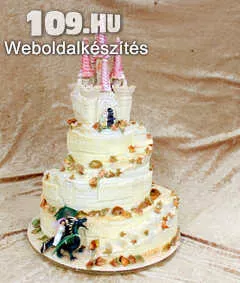 Esküvői torta Várkastély 3D