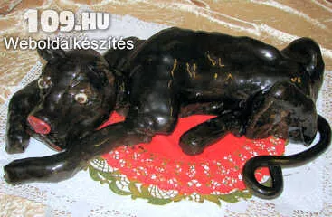 Egyedi születésnapi torta Fekete párduc